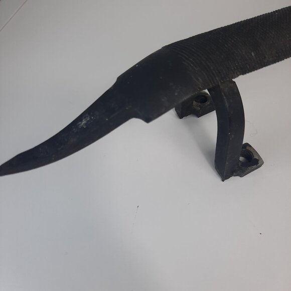 Welded Scrap Metal Dog Figurine Hammer Head Boot Scraper 15", 6" Tall UNIQUE VTG - Picture 7 of 10